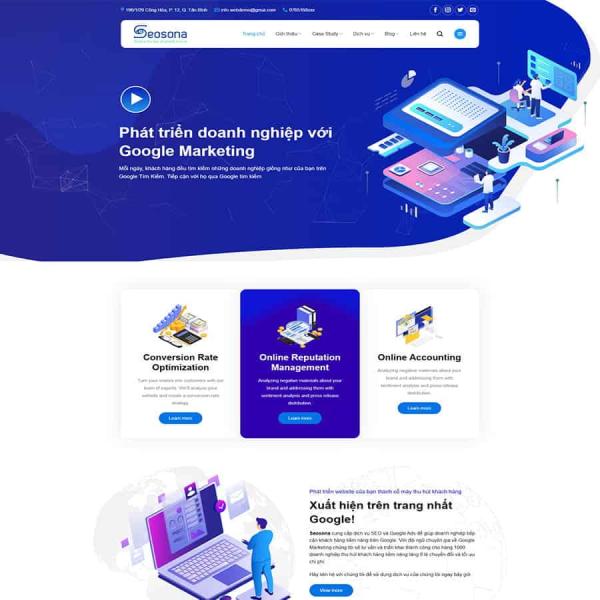 Theme WordPress công ty agency 2