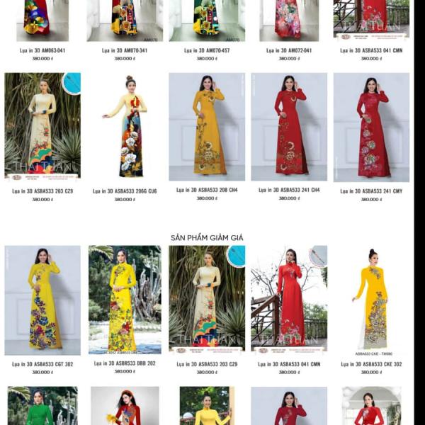 Theme WordPress bán áo dài