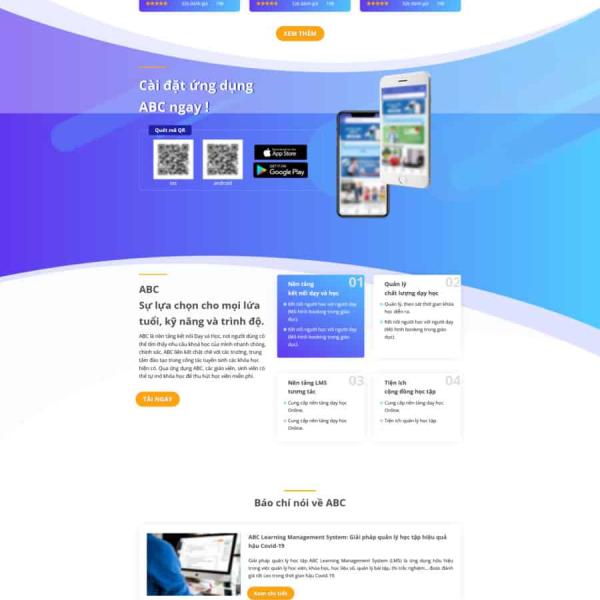 Theme WordPress phần mềm giáo dục