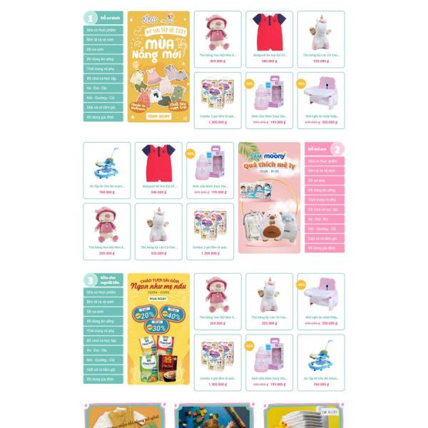 Theme WordPress thời trang baby 1