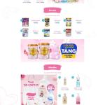 Theme WordPress thời trang bỉm tả sữa baby 2