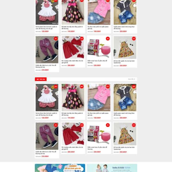 Theme WordPress baby shop 2