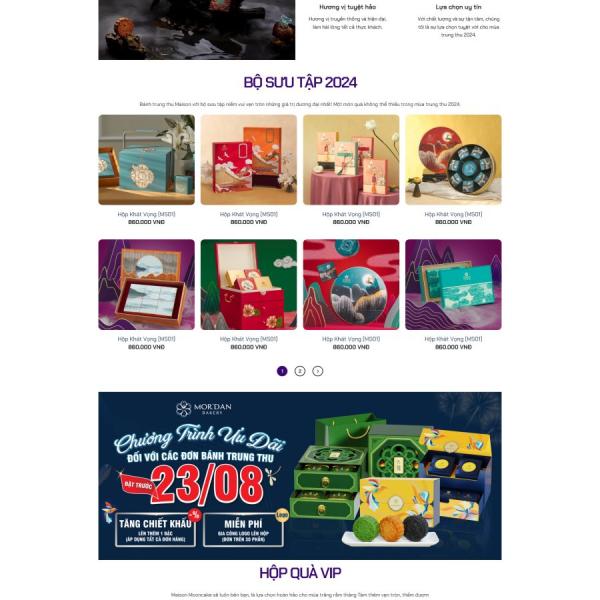 Theme WordPress bánh trung thu 2024