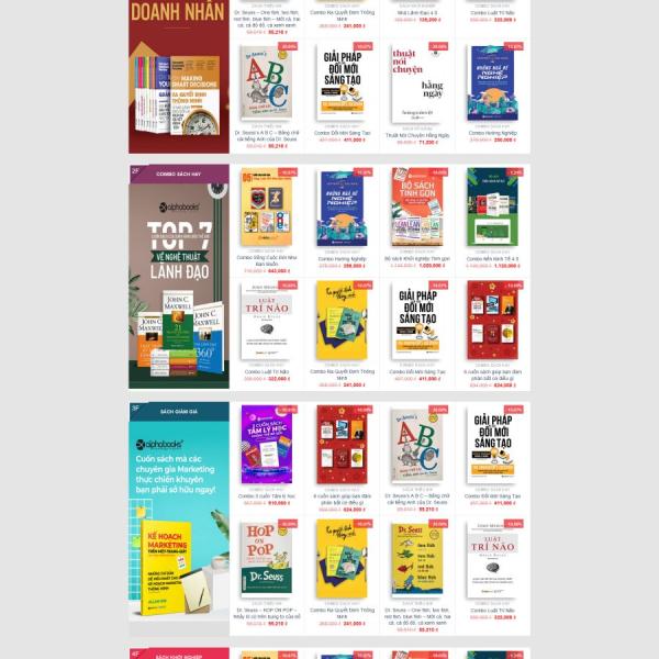 Theme WordPress shop bán sách