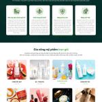 Theme WordPress gia công mỹ phẩm 1