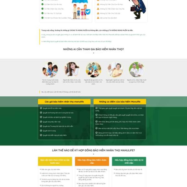 Theme WordPress công ty bảo hiểm 2