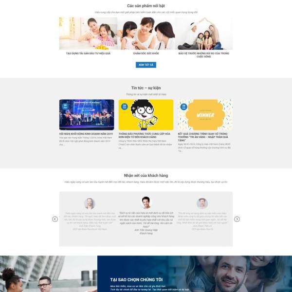 Theme WordPress bán bảo hiểm 3