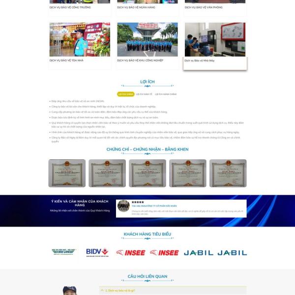 Theme WordPress dịch vụ bảo vệ 3