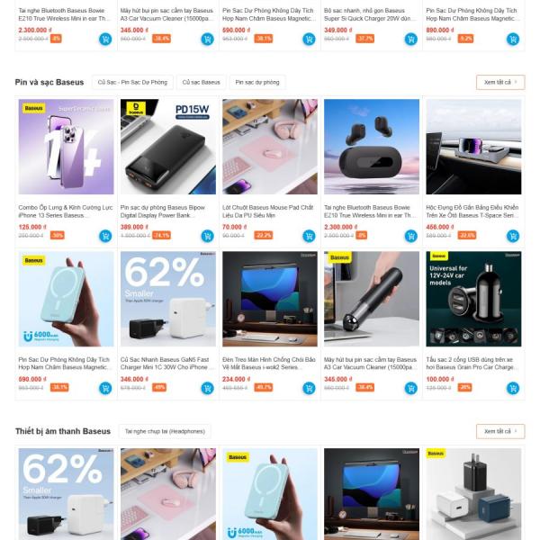 Theme WordPress cửa hàng điện thoại baseus fix mới nhất