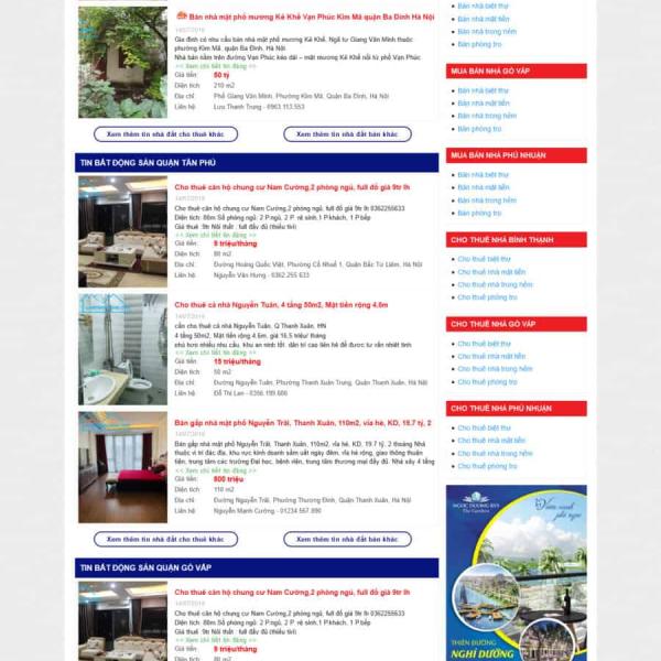 Theme WordPress bất động sản