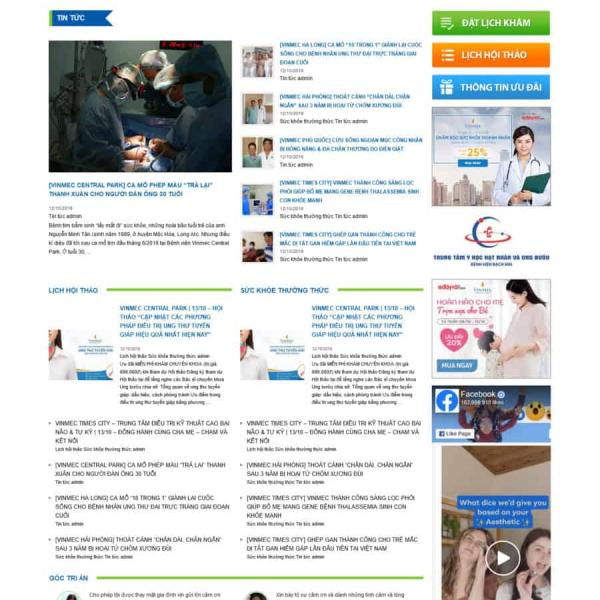 Theme WordPress bệnh viện