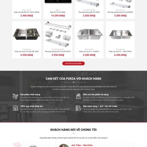 Theme WordPress bếp từ 2