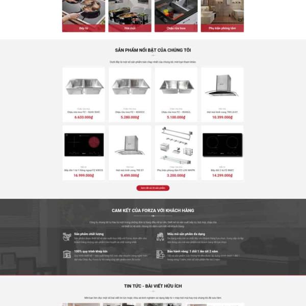 Theme WordPress bán bếp từ