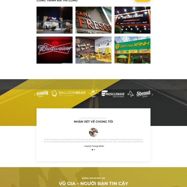 Theme WordPress thi công biển hiệu quảng cáo 2
