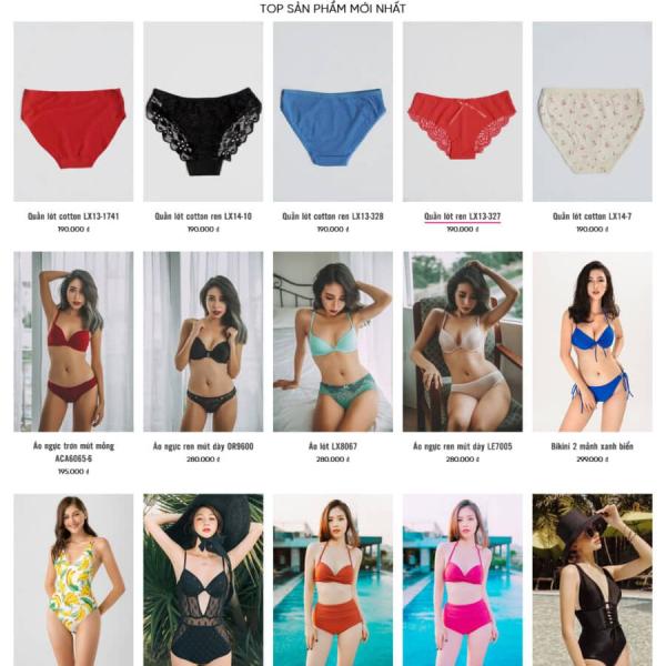 Theme WordPress shop thời trang bán bikini