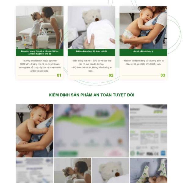 Theme WordPress bán bỉm