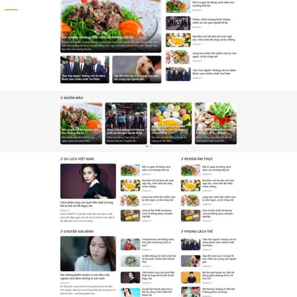 Theme WordPress review du lịch