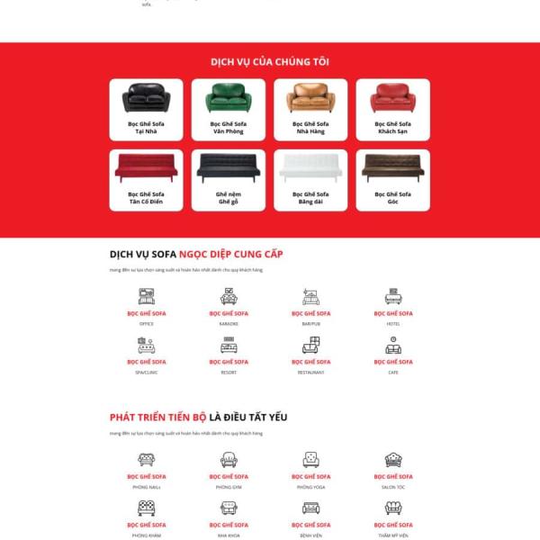 Theme WordPress dịch vụ bọc ghế
