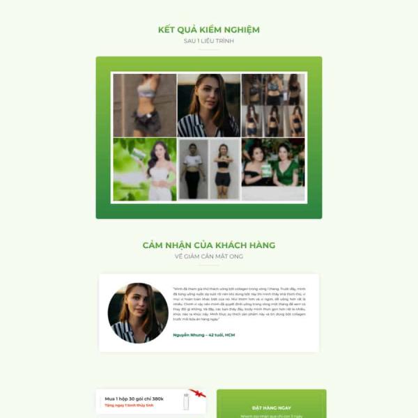 Theme WordPress lading pape bột giảm cân