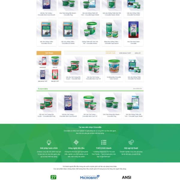 Theme WordPress bán bột sơn