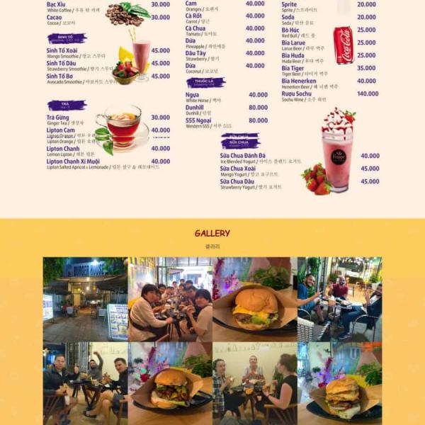 Theme WordPress bán burger