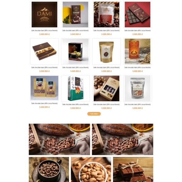 Theme WordPress bán cafe 2