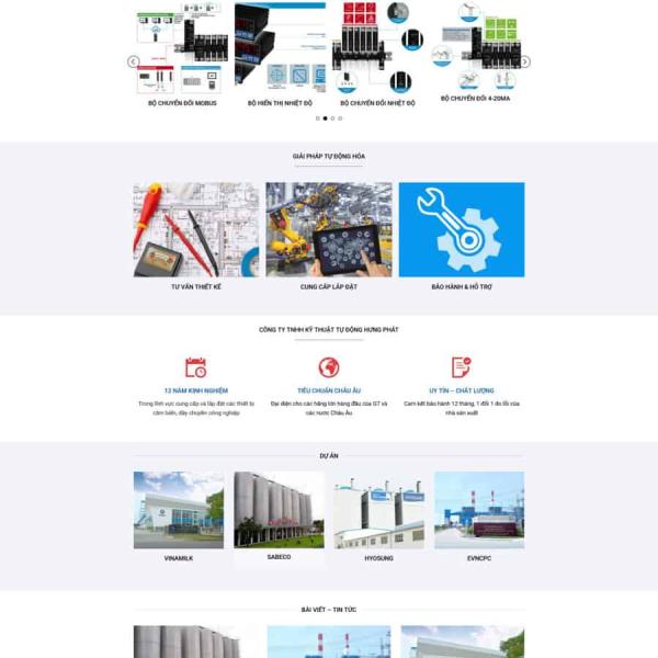 Theme WordPress công ty cảm biến
