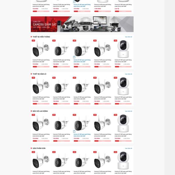 Theme WordPress bán camera quan sát