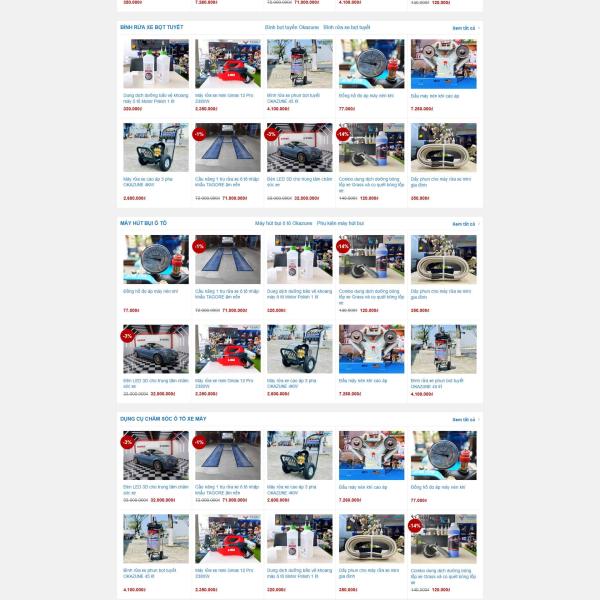 Theme WordPress bán hàng thiết bị cầu nâng