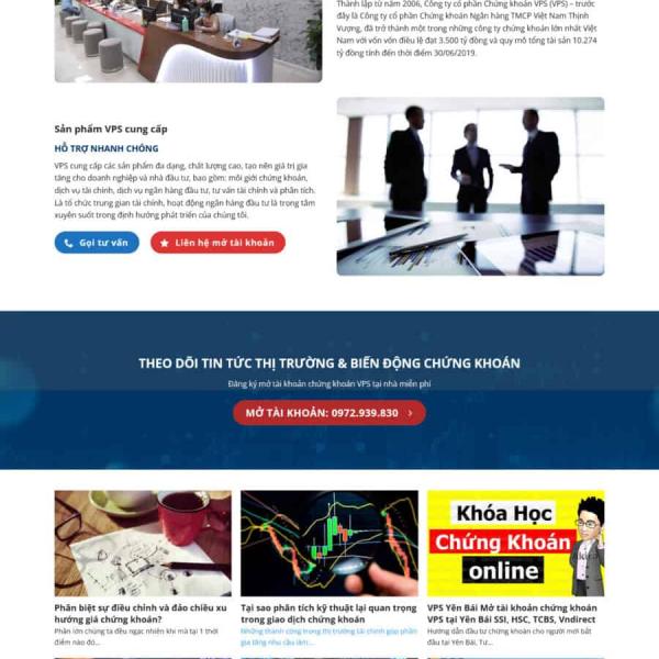 Theme WordPress tin tức chứng khoán