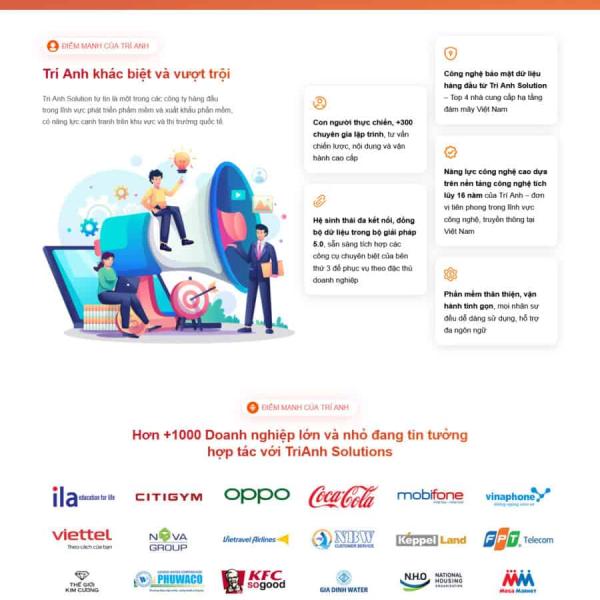 Theme WordPress công ty marketing online, chuyển đổi số 2