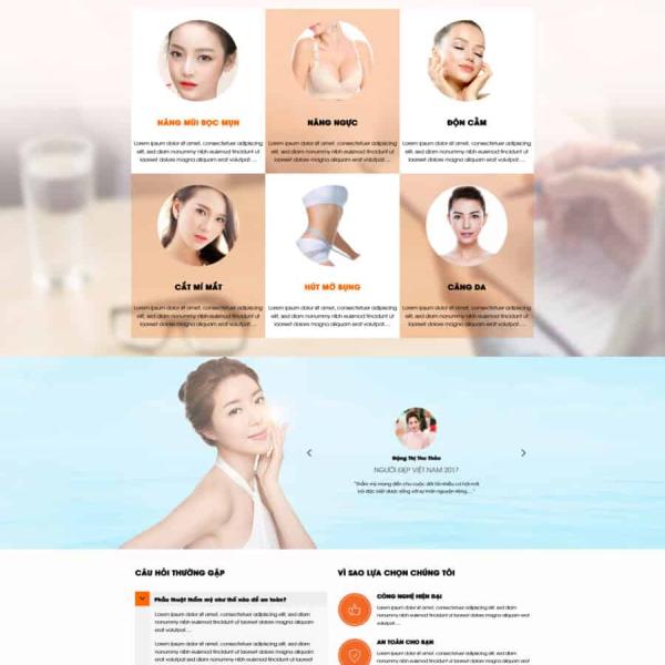 Theme WordPress thẩm mỹ