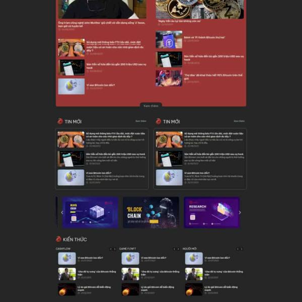 Theme WordPress tin tức coin 79