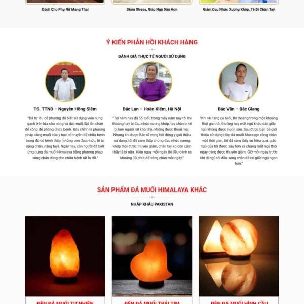 Theme WordPress bán đá muối