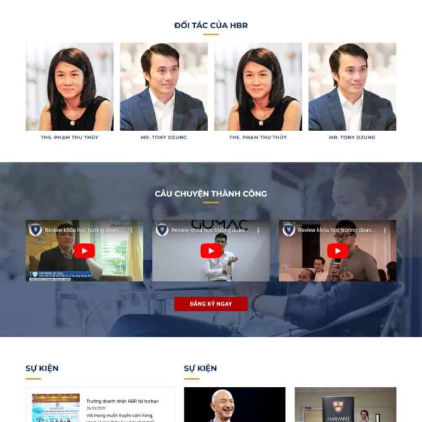 Theme WordPress đào tạo 2