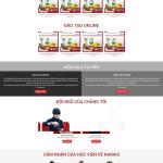 Theme WordPress khóa học đào tạo pha chế
