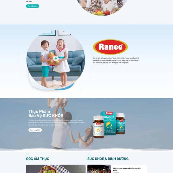 Theme WordPress bán dầu ăn