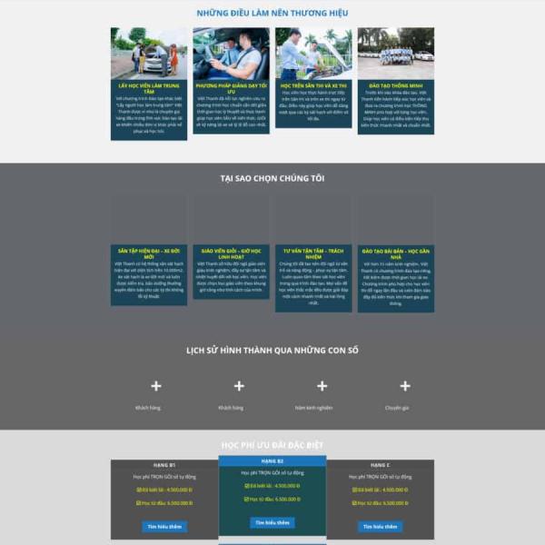 Theme WordPress trường dạy lái xe