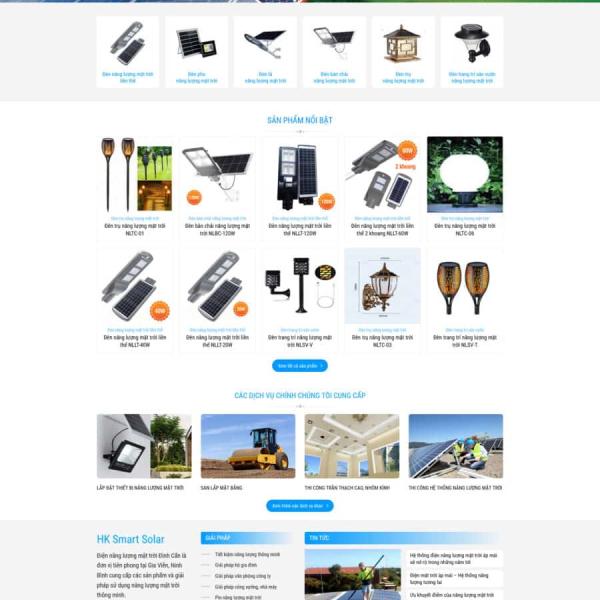 Theme WordPress đèn năng lượng mặt trời