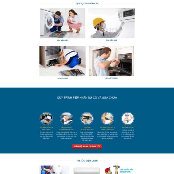 Theme WordPress dịch vụ điện nước 2