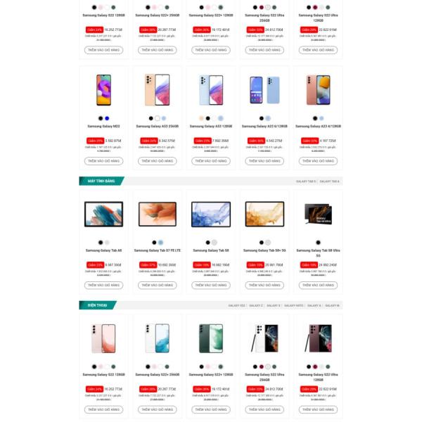 Theme WordPress shop bán điện thoại