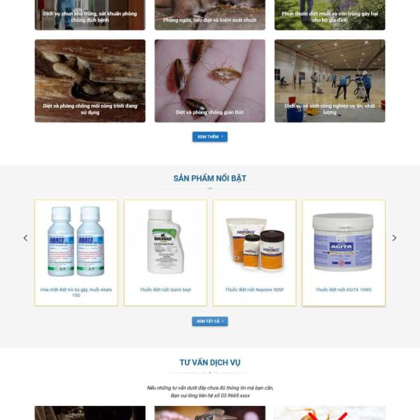 Theme WordPress dịch vụ diệt côn trùng
