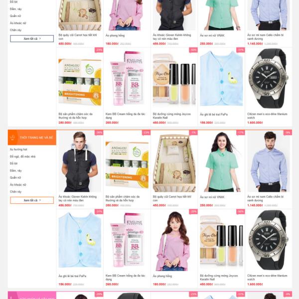 Theme WordPress thời trang mỹ phẩm