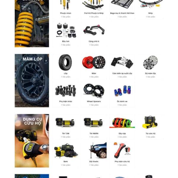 Theme WordPress đồ chơi xe hơi 2