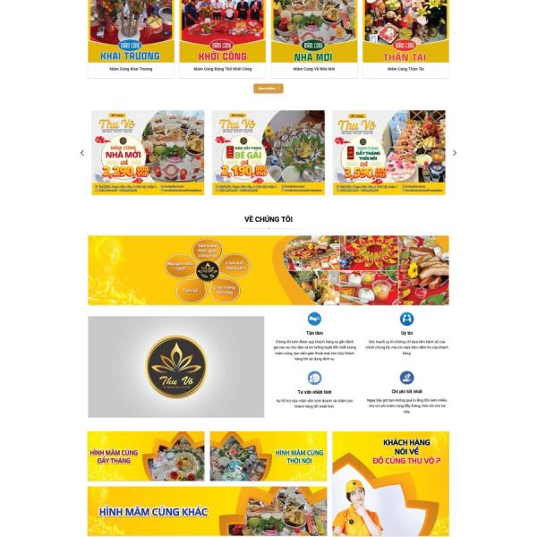 Theme WordPress đồ cúng, mâm cúng