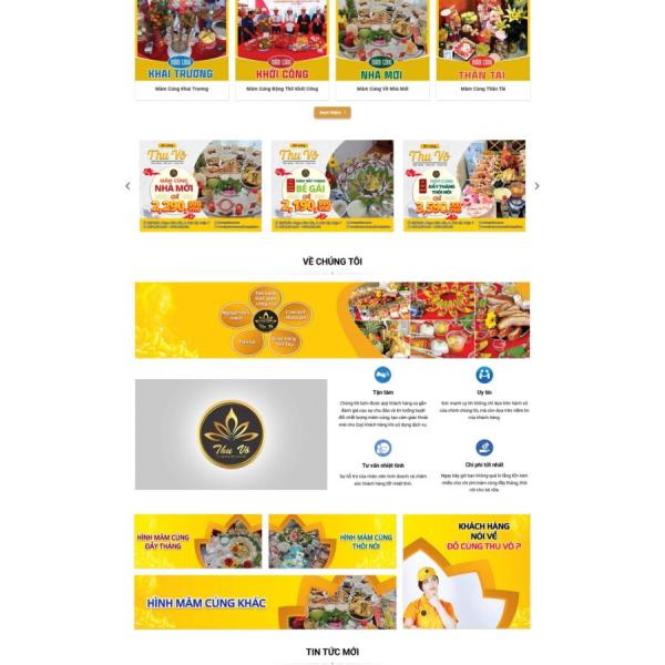 Theme WordPress mâm cúng