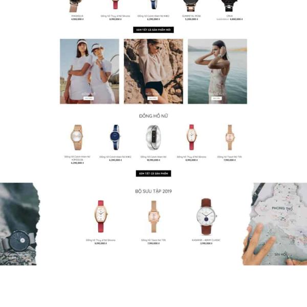 Theme WordPress bán đồng hồ cao cấp 2