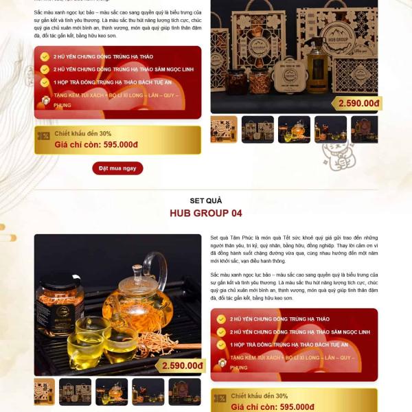 Theme WordPress bán đông trùng hạ thảo