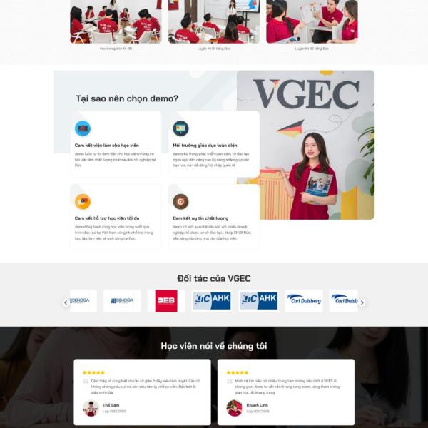 Theme WordPress du học đức