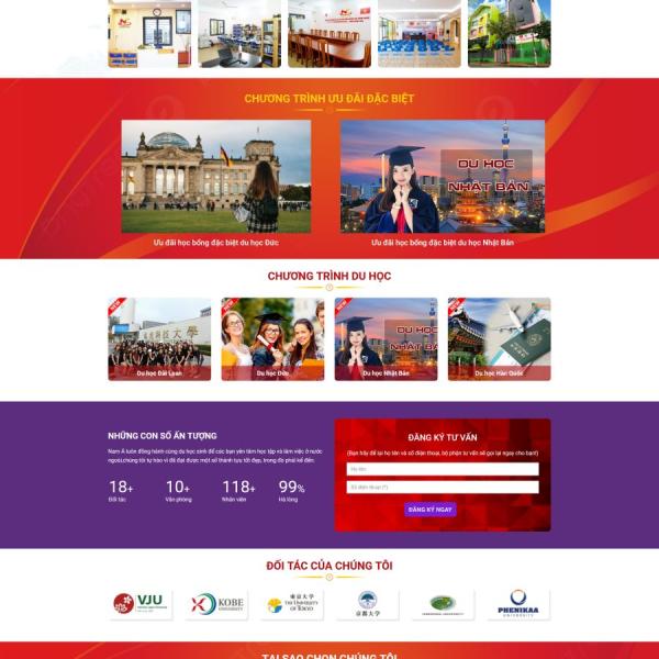 Theme WordPress dịch vụ du học 6